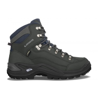 Férfi Túrabakancs - Lowa Renegade GTX Mid S (Narrow) - Lowa Bakancs Sötét Szürke | Hungary TRBNZX158